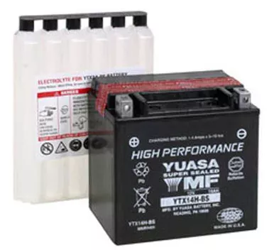 Yuasa Battery Yuasa Ytx14H-Bs H-Performance Mf Battery Yuam6Rh4H