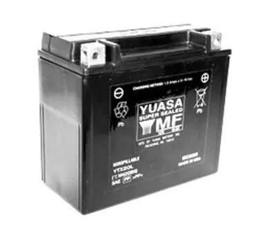Yuasa Battery Yuasa Ytx20L Factory Activated Maintenance Free 12 Volt Batt Yuam420Bs