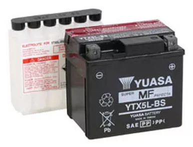 Yuasa Battery Yuasa Ytx5L-Bs Maintenance Free 12 Volt Battery Yuam32X5B