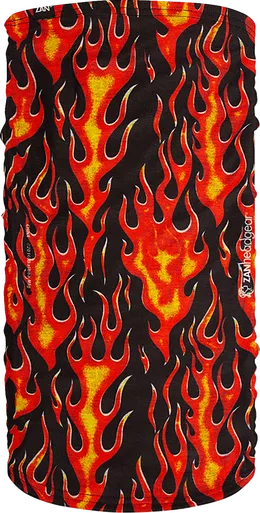 Zan Headgear Motley Tube Fleece Lined - Classic Flames Tf223